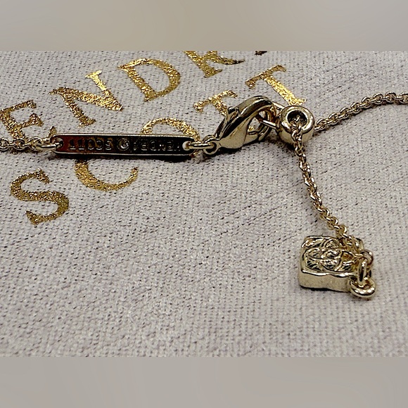 💜Kendra Scott LoveShackFancy Elisa Purple Iris Illusion Necklace Bow 🎀 - Picture 4 of 5